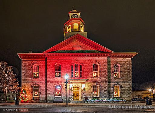 Festive Perth Town Hall_47397-9.jpg - Photographed at Perth, Ontario, Canada.